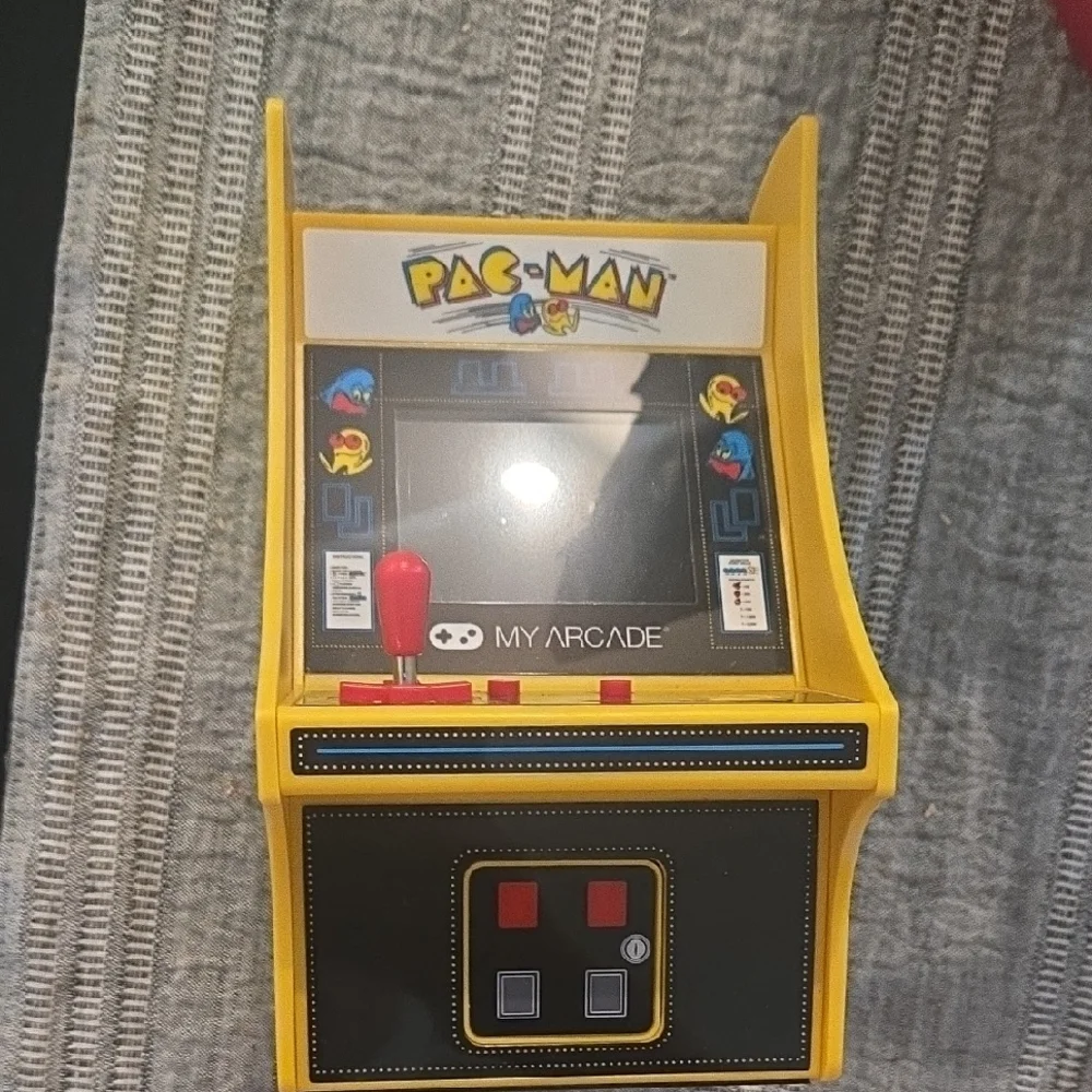 Arcade Pac-Man Mini Console - Yellow and Black